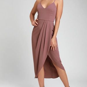 Lulus Mauve Midi Dress